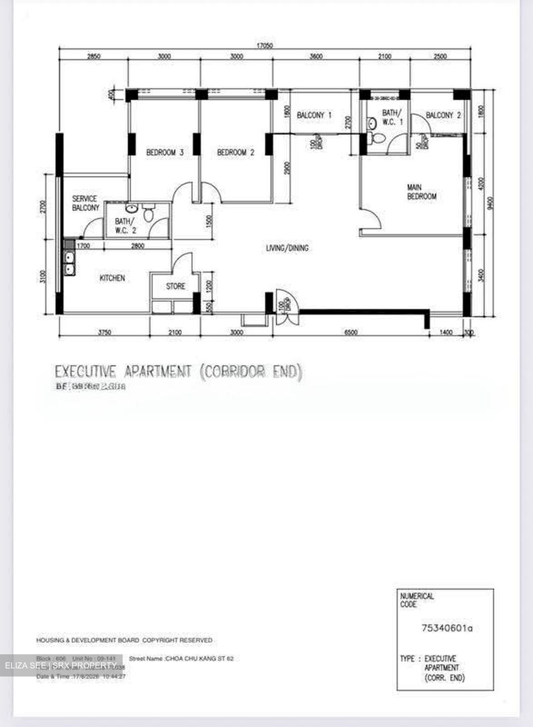 Blk 606 Choa Chu Kang Street 62 (Choa Chu Kang), HDB Executive #605523291